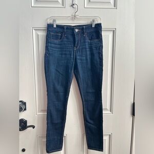 Express Dark Blue Mid-Rise Women's Jeggings